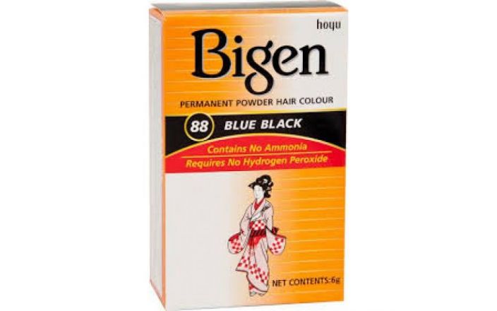 2. Bigen Semi-Permanent Hair Color 88 Blue Black - wide 1