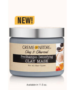 Creme of Nature Clay & Charcoal Pre-Shampoo Detoxifying Clay Mask 11.5oz